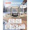Pop up Bubble IglooTent with windows, 12 x 11.1 ft Waterproof & UV-Resistant