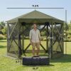 10 x 11 ft Pop Up Screen House Tent with carry bag