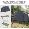 Multifunctional Folding Tent Cot Combo, with Self-Inflating Air Mattress and Carry Bag
