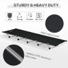 Lightweight Aluminum Camping Cot w/ Strong Support - 330 lbs Load, incl. Carry Bag