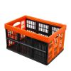 3pack Collapsible Stackable Storage Basket, 45L - with Handles