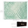 Reversible Outdoor Waterproof Rug with Carry Bag, 9' x 12'