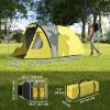 3-4 Person Easy Set Up Waterproof Dome Tent with Porch, Sewn-in Groundsheet
