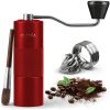 Stainless Steel Conical Burr Manual Coffee Grinder with Adjustable Setting