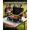 2-Burner 22in. Tabletop Propane Griddle with Lid, Oil Drain Hole & Oil Collection Tray