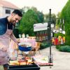 Vertical Hook-up Griddle Caddy With Paper Towel Holder, Hook, Baskets