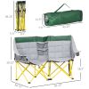 Oversized Double Folding Lawn Chair with Carry Bag & Cup Holders
