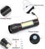 10 Pack LED Rechargeable Mini Flashlights with Zoomable Beam