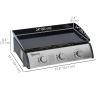 3 Burner Tabletop Portable Gas Grill