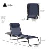2-Pack Folding Reclining Chaise Lounge Chairs, 4-Position