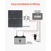 100W Foldable Solar Panel with Frame, 16BB N-Type Portable Monocrystalline Solar Panel Charger 24% Efficiency