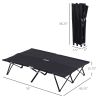 2 Person 50" Extra Wide Portable Sleeping Cot with Carry Bag