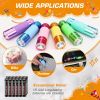 6-Pack Mini LED Flashlights, Glow in the Dark