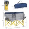 Oversized Double Camping Chair, with Carry Bag & Cup Holders