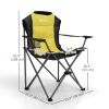 2 Pack High Back Padded Folding Chairs w/ Cup Holder