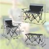 4 Piece Folding Camping Table and Chairs Set