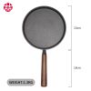 WANGYUANJI 10.2" Cast Iron Skillet with Wooden Handle