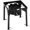 100,000-BTU Portable Propane Camp Stove with Adjustable Legs