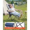 Folding Lounger Chair with Footrest & Plush Cushion, Supports 220 lbs