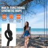 Braided Nylon Cord, 3/16 inch by 250 feet, 32-Strand Design, 720 LBS Tensile Strength, Multi-Purpose Black Rope