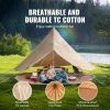 6-8 Person Canvas Bell Tent, 4-Seasons 5 m/16.4 ft with Stove Jack