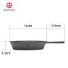 WANGYUANJI Cast Iron 6.3" Grill Pan with Handle