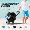 Cart w/ Oversize 9'" Wheels for Sandy Ground, 20.1" x 14.6" Cargo Deck
