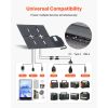 60W Foldable Solar Panel Charger, 16BB N-Type Monocrystalline Solar Panel 24% Efficiency, Lightweight Portable with MC4 Output, Type-C