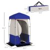 Camping Shower Tent with Solar Shower Bag, Removable Floor and Carrying Bag