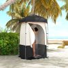Portable Shower Tent with Solar Shower Bag, Removable Floor and Carrying Bag