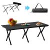 Lightweight Roll Up Camping Table, 46x24 in