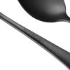 48-Piece Black Stainless Steel Silverware Set with Steak Knives