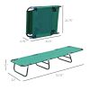 Folding Patio Lounger Chair, 5-Level Adjustable Back