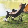Rocking Reclining Folding Camp Chair - Heavy-Duty 225lb Load