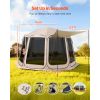 10-12 Person Pop Up Screen House Tent, 12 x 11 ft, with Extended Awning, with Carry Bag