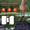 10 PCS Black Carabiner 3.07" Aluminum Alloy D Ring