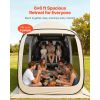 6 x 6 ft, 4-6 Person Pop Up Screen House Tent with Carry Bag