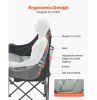 Oversized Heavy Duty Two-Person Camp Chair with Dual Cup Holders and Magazine Straps