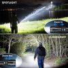 2 Pack Rechargeable LED Flashlights, 6000LM Super Bright Flashlight, Zoomable with LCD Digital Display