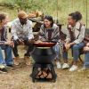 Fire Pit with Pot Holder