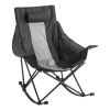 Rocking Reclining Folding Camp Chair - Heavy-Duty 225lb Load