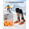 Heated Socks, 5000mAh Battery Powered, Rechargeable Heating Socks with 4 Heating Levels