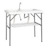 101*65.5*92cm HDPE Rectangular With Barbed Wire Foldable Fish Table