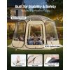 Pop up Bubble IglooTent with windows, 12 x 11.1 ft Waterproof & UV-Resistant