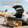 Double Decker Folding Wagon Cart, 450LBS & 350L Capacity