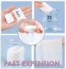 Pure Cotton Compressed Washcloths, 40pcs