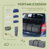 Compact 2-Person Collapsible Cot with Sleeping Bag, Air Mattress, Pillows