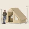 Inflatable 4-Season Camping Tent with Hand Pump, Waterproof and Windproof with Mesh Windows and Doors