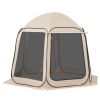 6-8 Person Pop Up Screen House Tent, 10 x 9.2 ft, with Extended Awning, with Carry Bag