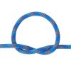 10.2mm Dynamic Climbing Rope, 50M(164ft) Outdoor Rock Climbing Rope 25KN Breaking Tension, Stretchable Fiber Rope with Steel Snap Hooks for Escape